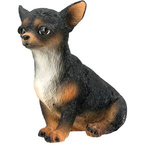 Chihuahua Puppy / Dog (Black) - Collectible Figurine Statue Sculpture