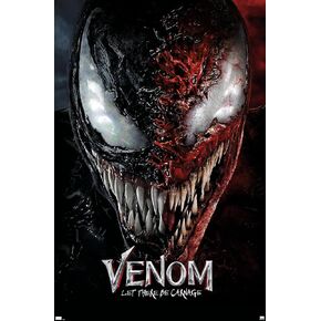 Trends International Marvel Venom: Let There be Carnage - Split Face One Sheet Wall Poster, 22.375" x 34", Premium Unframed Version
