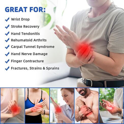 TYYIHUA Resting Hand Splint, Stroke Hand Therapy Equipment, Hand Brace with Finger Support for Stroke Recovery Patients, Carpal Tunnel Syndrome, Arthritis, Tendinitis, Metacarpal Breaks in Saudi Arabia