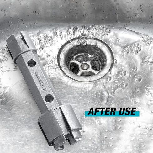 DURATECH Tub Drain Remover Wrench, Tub Dual Ended Drain Wrench, Aluminum Alloy Wrench for Bath drains, Shower Drains and Closet Spuds in Saudi Arabia