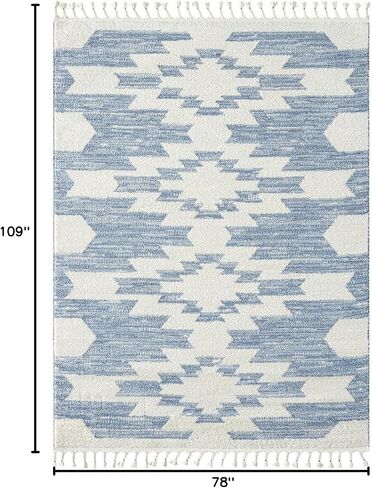سجادة LUXE WEAVERS Ibiza Collection 8068 رمادية 8x10 منطقة هندسية جنوبية غربية in Kuwait