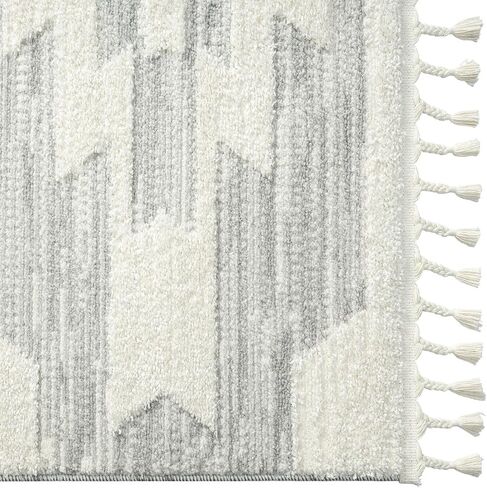 سجادة LUXE WEAVERS Ibiza Collection 8068 رمادية 8x10 منطقة هندسية جنوبية غربية in Kuwait
