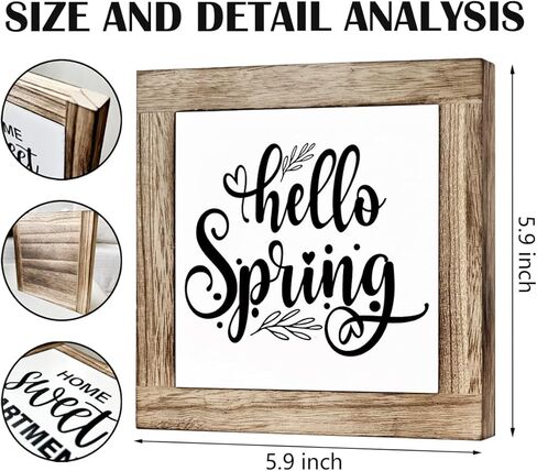 ديكور الربيع، لافتات صندوق خشبي لديكور المنزل، علامة الربيع، ديكور عيد الفصح، فن ديكور الباب، ديكور حفلة عيد الفصح الربيع، ديكورات الربيع للمنزل المزرعة، شرفة الباب الأمامي، الربيع في الهواء in Kuwait