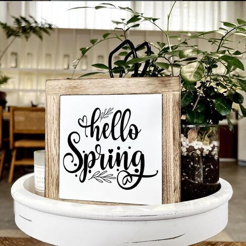 ديكور الربيع، لافتات صندوق خشبي لديكور المنزل، علامة الربيع، ديكور عيد الفصح، فن ديكور الباب، ديكور حفلة عيد الفصح الربيع، ديكورات الربيع للمنزل المزرعة، شرفة الباب الأمامي، الربيع في الهواء in Kuwait