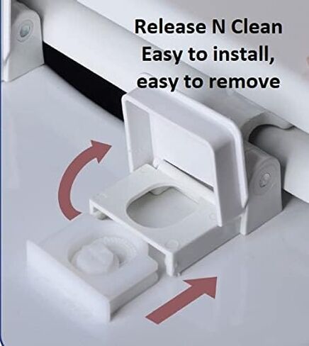 مقعد مرحاض 5Q1E1-17BN من الخشب الطبيعي مع لمسة نهائية زخرفية يشتمل على مفصل Vari-Adjust Lok-Down R'N'C، ممدود، من خشب البلوط الفاتح مع النيكل المصقول in Kuwait