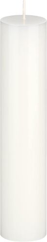 Mega Candles 1 pc Unscented White Round Pillar Candle, Hand Poured Premium Wax Candles 2 Inch x 9 Inch, Home Décor, Wedding Receptions, Baby Showers, Birthdays, Celebrations, Party Favors & More in Saudi Arabia