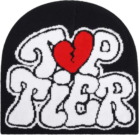 الرجال النساء Y2K بيني القوطية الجرافيك محبوك قبعة الشتاء الدافئة بيني عادية في الهواء الطلق قبعة الجمجمة in Kuwait