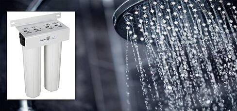 فلتر مياه منزلي كامل من Home Master HMF2SmgCC، فلتر رواسب من 4 طبقات 25 إلى 1 ميكرون، تدفق قوي لأعلى KDF85 والكربون الحفاز 10 جرام في الدقيقة، منافذ NPT 1 بوصة، دعامة فولاذية ثقيلة حاصلة على براءة اختراع تناسب مسامير الحائط مقاس 16 بوصة in Saudi Arabia