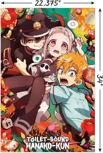Trends International Toilet-Bound Hanako-Kun - Group Wall Poster, 22.37" x 34.00", Unframed Version in Saudi Arabia