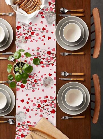 Placemats for Dining Table Set of 6, Ombre Retro Blue Flowers 13"x19" Cotton Linen Heat Resistant Table Mats Decorative Non-Slip Place Mats for Family Dinners, Wedding Party in Saudi Arabia