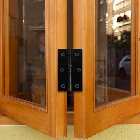 10 Pcs 2.5 Inch Gold Door Hinge Cabinet Hinge - Reliable Gold Ball Bearing Butt Hinges for Windows, Cabinets, and Outdoor Use - Includes Mounting Screws in Kuwait