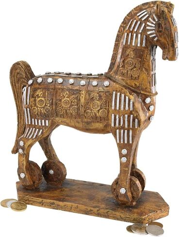 تصميم توسكانو NY17900 منحوتة حصان طروادة الأسطوري، بالألوان الكاملة in Kuwait