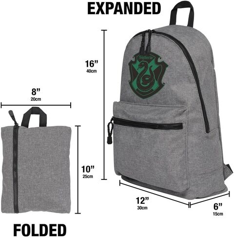 حقيبة ظهر LOGOVISION Harry Potter Slytherin Plaid Sigil خفيفة الوزن للعمل والمدرسة للاستخدام اليومي وقابلة للتعبئة للسفر in Saudi Arabia
