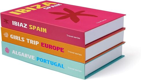 Preppy Decorative Books for Home Neutral Home Decor Display for Living Room and Office Fake Books for Decoration Bookshelf Faux Stuff Things (Set of 3) (Black and White) in Saudi Arabia