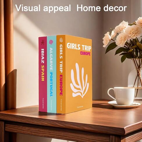 Preppy Decorative Books for Home Neutral Home Decor Display for Living Room and Office Fake Books for Decoration Bookshelf Faux Stuff Things (Set of 3) (Black and White) in Saudi Arabia
