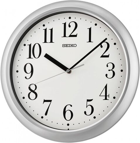 SEIKO Yori Wall Clock, Pearlized White in Saudi Arabia