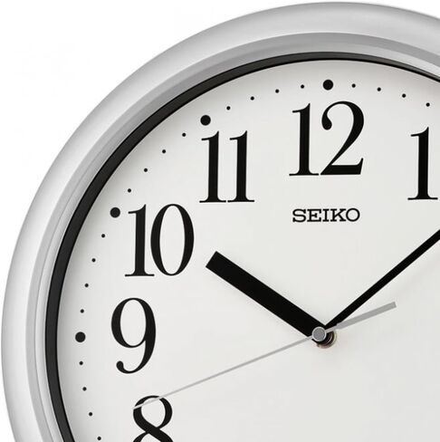 SEIKO Yori Wall Clock, Pearlized White in Saudi Arabia