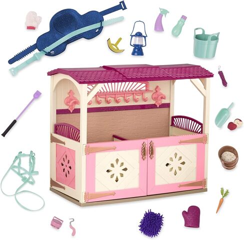 Glitter Girls – All Asparkle Acres Riding Stable Set – Accessory for 14-inch horses - 14-inch Doll Accessories and Clothes for Girls Age 3 and Up – Children’s Toys (GG57000Z) in Saudi Arabia
