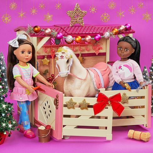 Glitter Girls – All Asparkle Acres Riding Stable Set – Accessory for 14-inch horses - 14-inch Doll Accessories and Clothes for Girls Age 3 and Up – Children’s Toys (GG57000Z) in Saudi Arabia