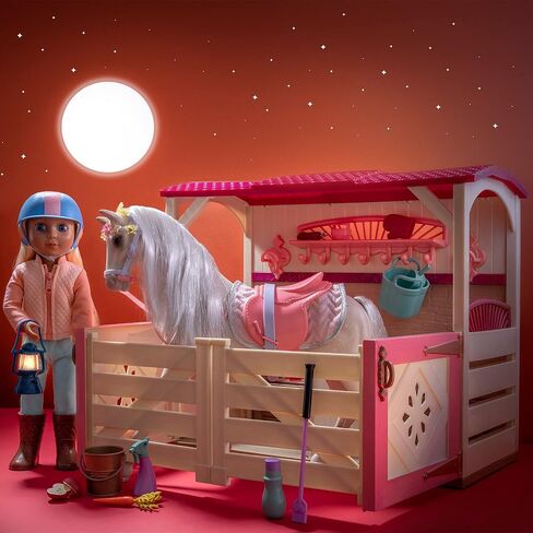 Glitter Girls – All Asparkle Acres Riding Stable Set – Accessory for 14-inch horses - 14-inch Doll Accessories and Clothes for Girls Age 3 and Up – Children’s Toys (GG57000Z) in Saudi Arabia
