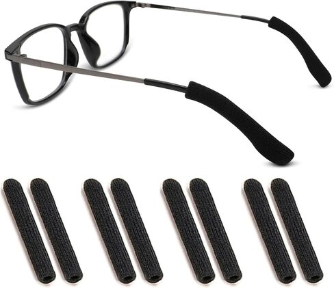 4 Pairs Eye Glasses Ear Grippers, Soft Knitting Cotton Glasses Ear Cushion, Eyeglasses Temple Tips Sleeve, Non-Slip in Kuwait