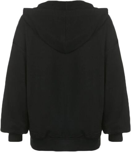 Women Men Y2k Zip Up Hoodie Oversized Skeleton Graphic Hoodies Jacket Aesthetic Vintage Gothic Grunge Sweatshirt in Saudi Arabia