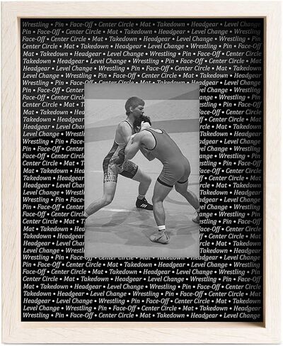 ChalkTalkSPORTS Premier Wrestling Photo Frame | Wrestling Pattern in Kuwait