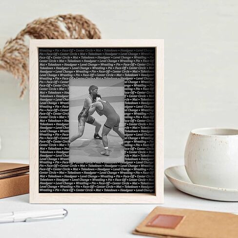ChalkTalkSPORTS Premier Wrestling Photo Frame | Wrestling Pattern in Kuwait