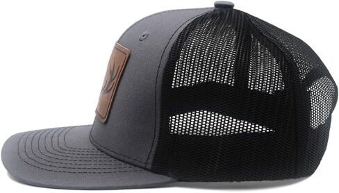 Antlers Leather Patch Hat Adjustable Baseball Caps Trucker Hats Unisex Hats for Women Men in Kuwait