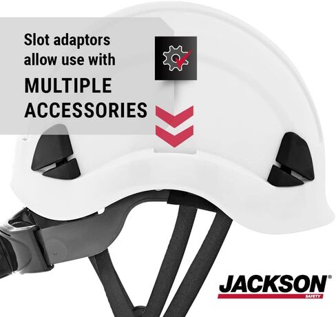 Jackson Safety CH-300 Climbing Industrial Hard Hat, Non-Vented, 6-pt. Suspension, Black, 20907 in Saudi Arabia