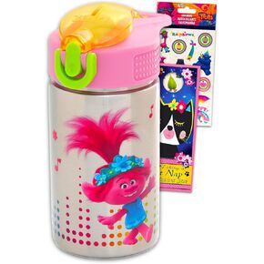 Trolls Water Bottle for Girls - Trolls School Supplies Bundle with Trolls Poppy Water Bottles, Stickers, More | Trolls Water Bottle Stainless Steel for Kids