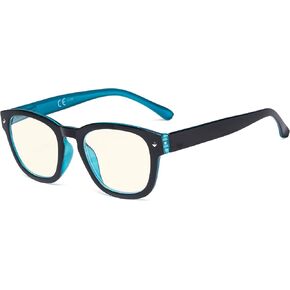 Eyekepper Blue Light Blocking Reading Glasses with Orange Tinted Filter Lens for Sleeping - Anti Blue Ray Computer Readers - Tortoise +3.00