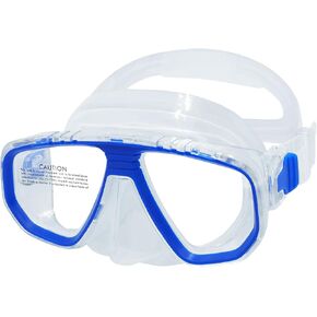 Timeless Diving Mask - Anti-Fog Tempered Glass, Anti-Leak Silicone Skirt - Scuba Mask, Dive Mask, Snorkel Mask for Adults