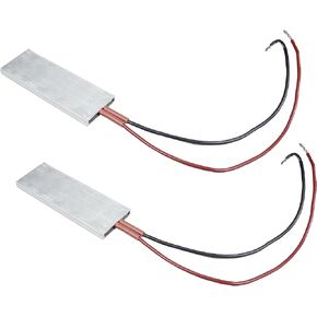2pcs PTC Heating Element 110V AC/DC Insulated Constant Temperature Ceramic Thermostatic Heaters Plate Aluminum Shell for 3D Printer 3.15x1.12in (110V 230C), PTCYIDU