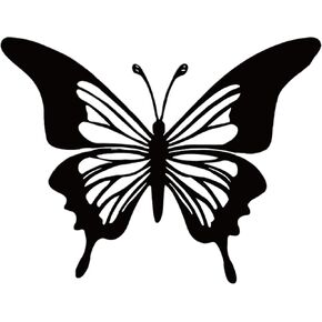 Heoclao 1 Pcs Metal Butterfly Wall Art Decor Black Metal Butterfly Wall Art Butterfly Wall Hanging Decor Art Black Butterfly Metal Sculptures for Indoor Outdoor
