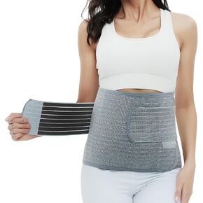 Postpartum Belly Band,Abdominal Binder Post Surgery Belly Wrap,Waist/Pelvis Support Belt for Back Pain Relief,C-section Recovery Belt, Abdomen Hernia Support Belt for Men&Women(XL)