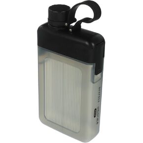 Kichvoe Flat Water Bottle for Purse Flat Portable Travel Mug Handbag Slim Cold Flask 450ml Water Bottle Square Bottles Plastic Flask Pocket Flask for Sports Camping Gym Fitness Outdoor