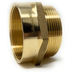G Thread (Metric BSPP) Male to NPT Thread Female Pipe Fitting Adapter - Lead-Free Adapter (2 inch)