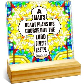 Good Morning This Is God I Will Be Handling Desk Decor,Christian Desk Decoration,Religious Desk Decor,Acrylic Scripture Plaque,Bible Verse Acrylic Plaque,Spiritual Gifts for Christians