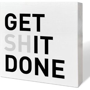 Home Office Desk Wooden Box Sign Decor, You're Doing Great I Believe in You, Inspirational Quotes Desk Decor Motivational Desk Decorations for Women Men Student Office Classroom School