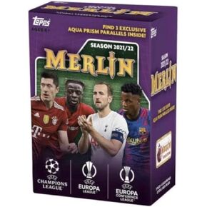 2021-2022 Topps UEFA Champions League Merlin Chrome Soccer Blaster Box - 32 Trading Cards Per Box