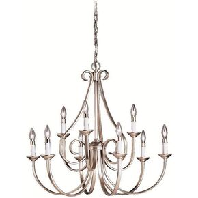 Kichler Dover 24.5" 5 Light Chandelier in Brushed Nickel