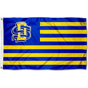 College Flags & Banners Co. South Dakota State Jackrabbits Stars and Stripes Nation Flag