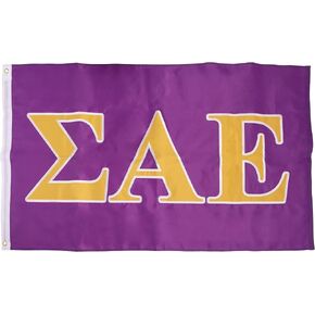 Desert Cactus Sigma Alpha Epsilon Flag Letter Banners SAE Fraternity Chapter 100% Nylon Indoor Outdoor 3x5 (Embroidered Letter)