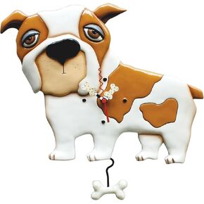 Allen Designs P1072 Spike Dog Pendulum Wall Clock 13"