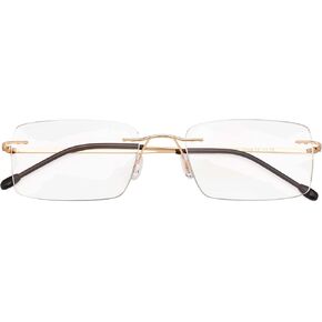 CessBlu Rimless Reading Glasses Lightweight Readers for Men