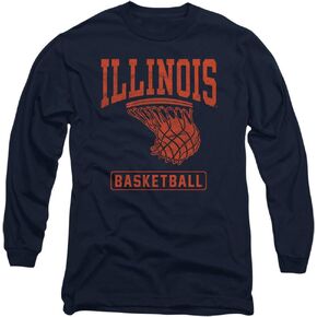 Official Fighting Illini Basketball Unisex Adult Long-Sleeve T Shirt