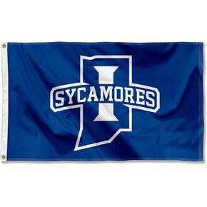 Indiana State Sycamores Wordmark Large Grommet Banner Flag