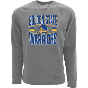 Blue 84 NBA Officially Licensed Tri-Blend Crewneck Sweatshirt Basketball Stars Heather Gray