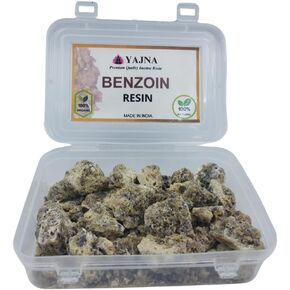 Yajna-100% Pure-Indian-White-Copal-Resin-Dammar Natural-Organic-Sacred-Resin Aromatic-Incense-Tear-Rock-Sap Ideal-for-Meditation-Rooms-Yoga-Studios 0.25Lb-113.3-Grams-4-Ounce
